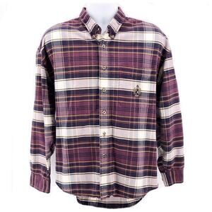 Guess plaid button down shirt 90s 1990s vintage